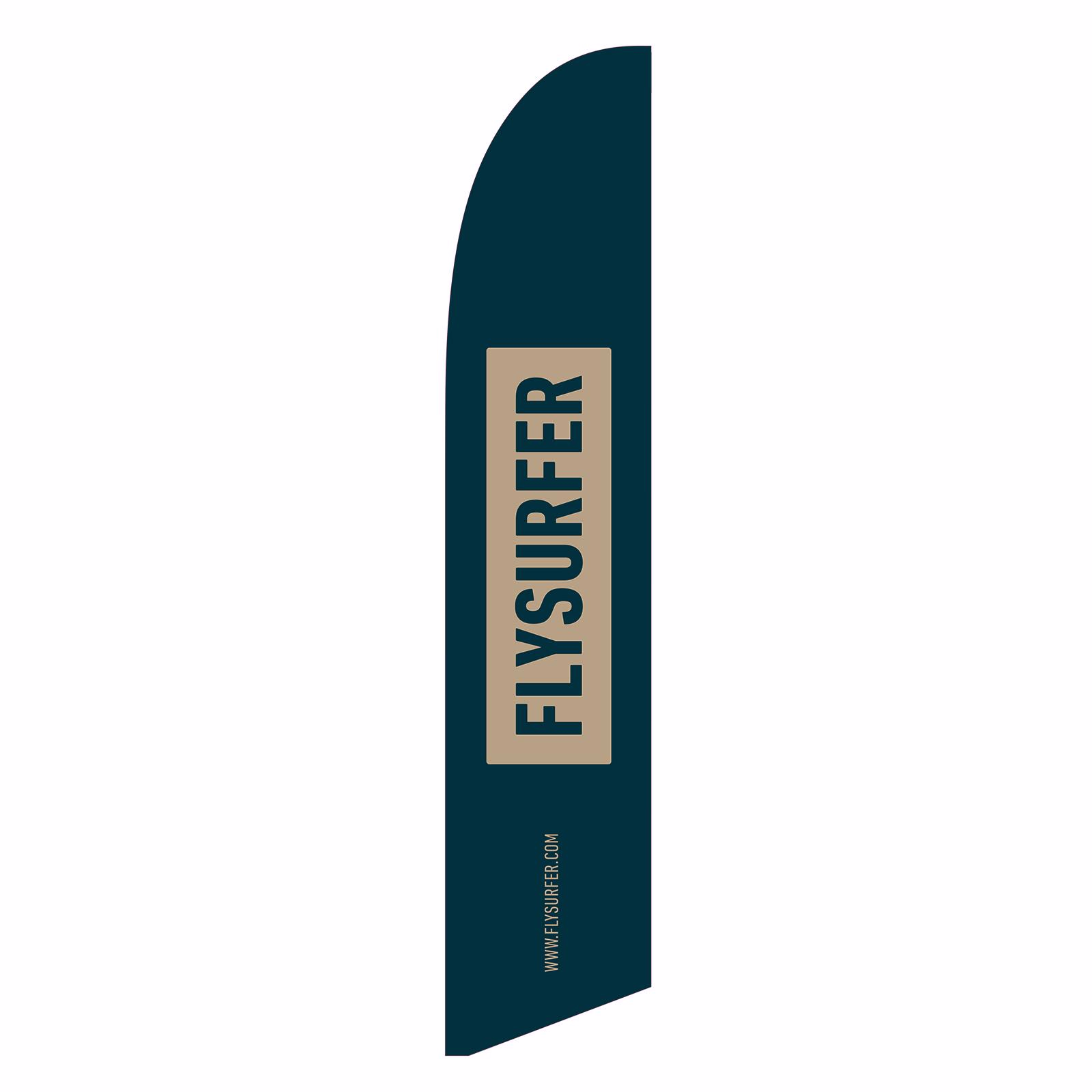 Flysurfer Beachflag moonlit ocean / sand
